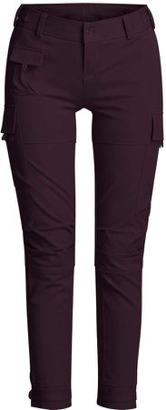 GISY - Cotton Blend Skinny Cargo Pants Leather Brown