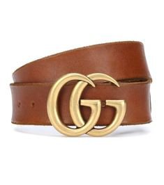 Gucci Women 40mm Gg Leather Belt ($490) ❤ liked on Polyvore featuring accessories, belts, brown, gucci bel… | Gucci marmont belt, Brown gucci belt, Tan leather belt