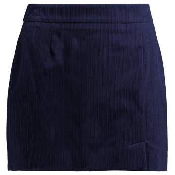 Alexa Cotton Corduroy Mini Skirt - Womens - Navy