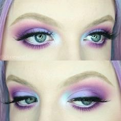 pastel goth eye makeup - Google Search