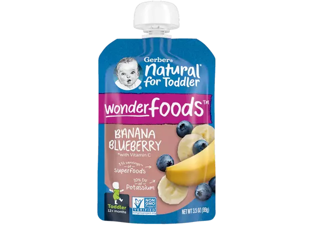 Banana Blueberry Baby Food Puree | Gerber