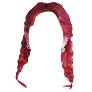 Red/Pink Hair PNG