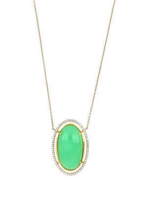 Bony Levy Oval Chrysoprase Pendant Necklace (Trunk Show Exclusive) | Nordstrom