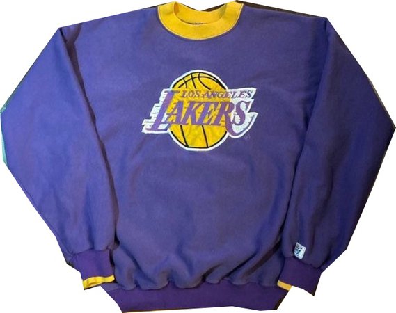 Purple Lakers sweatshirt