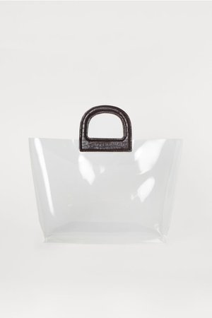 Transparent shopper - Transparent/Mörkbrun - DAM | H&M SE