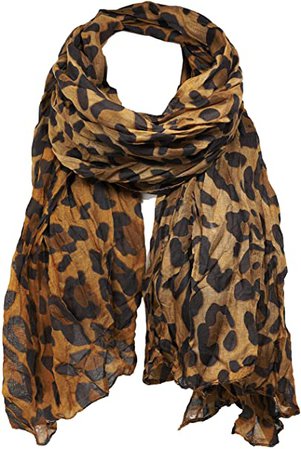 KMystic Classic Leopard Print Scarf (Classic Red) at Amazon Women’s Clothing store