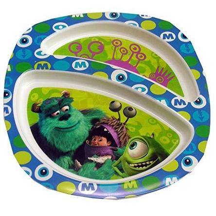 Disney Monsters Inc Two Section Plastic Plate by The First Years