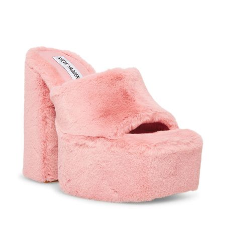 TRIXIE-F Pink Super Platform Block Heel | Women's Heels – Steve Madden