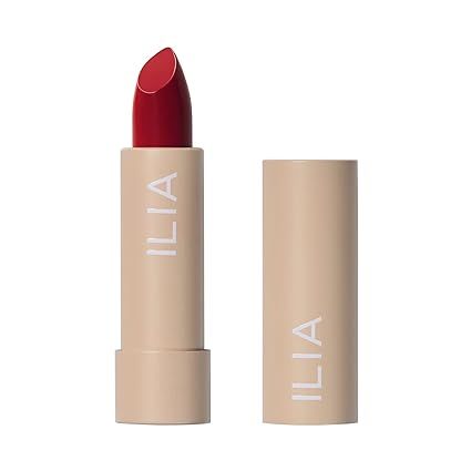 Amazon.com : ILIA - Color Block Lipstick | Non-Toxic, Vegan, Cruelty-Free, Hydrating + Long Lasting, No Budge Color with Full Coverage (Tango (Deep Red With Neutral Undertones), 0.14 oz | 4 g) : Beauty & Personal Care