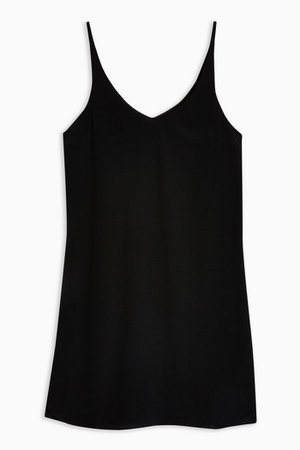 High Apex Slip Dress | Topshop black