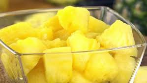 bowl of pineapple
