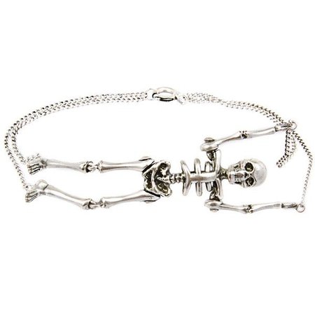 Sterling Silver Skeleton Bracelet