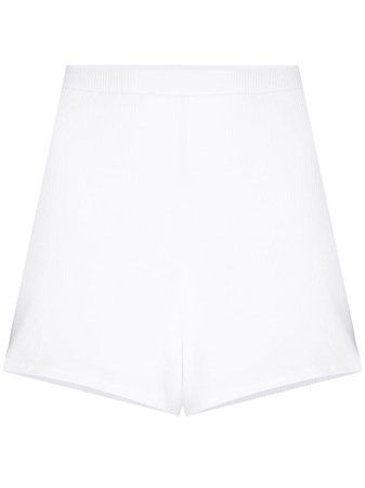 White Skin ribbed shorts - Farfetch