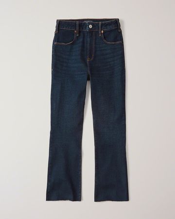 Womens High Rise Ankle Flare Jeans | Womens Bottoms | Abercrombie.com