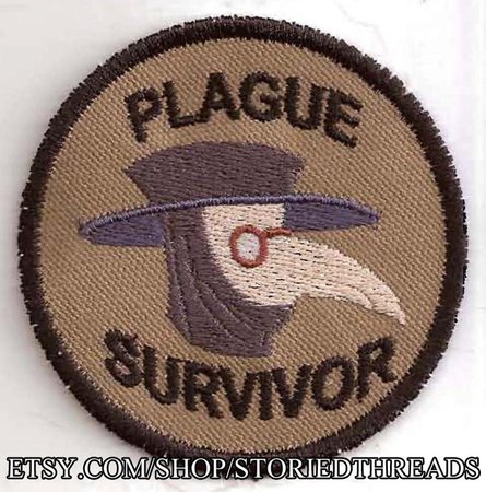 Plague Survivor Geek Merit Badge Patch | Etsy