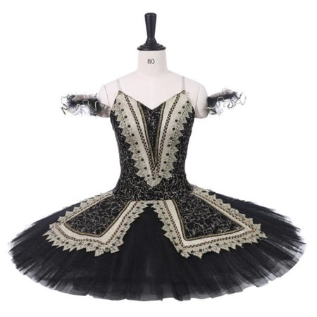 Adult Black Ballet Tutu | Dying Swan Costume |Twirling Ballerinas