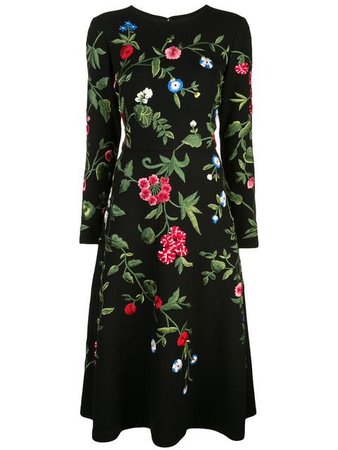 Oscar de la Renta Botanical Garden embroidered dress $5,990 - Buy Online SS19 - Quick Shipping, Price