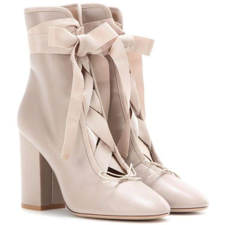 Valentino pink ballet boots