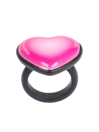 Balenciaga Sticker Heart Ring - Farfetch