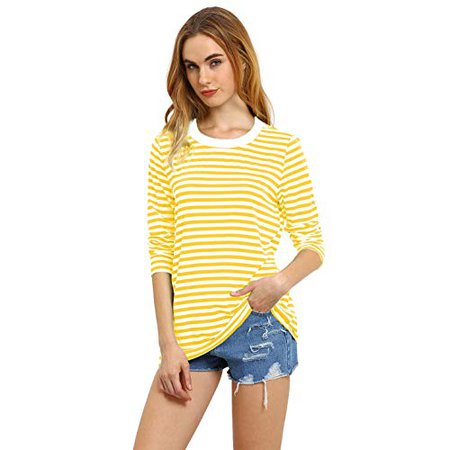 Yellow Striped Shirt: Amazon.com