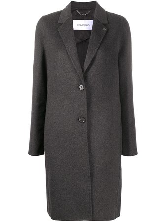 Calvin Klein однобортное пальто с логотипом -40%- купить в интернет магазине в Москве | Цены, Фото.