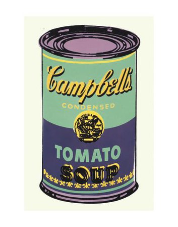 'Campbell's Soup Can, 1965 (Green and Purple)' Posters - Andy Warhol | AllPosters.com