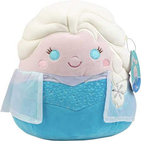 Squishmallows 10" Disney Elsa Plush - Official Kellytoy Frozen Plush - Cute and Soft Disney Stuffed Animal Toy - Great Gift for Kids : Toys & Games