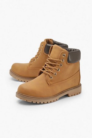 Wide Fit Hiker Boots | Boohoo