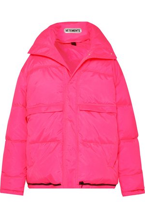 Vetements | Hooded quilted shell down coat | NET-A-PORTER.COM