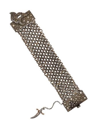 Sevan Bicakci 28kt Gold And Diamond Chainmail Bracelet