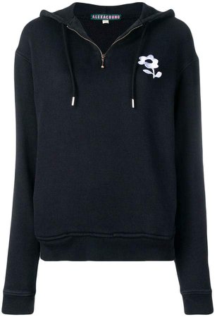 Alexa Chung daisy embroidered hoodie