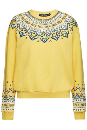Polo Ralph Lauren - Printed Cotton Sweatshirt - yellow