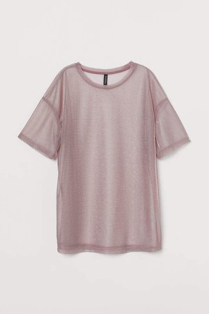 Mesh T-shirt - Pink