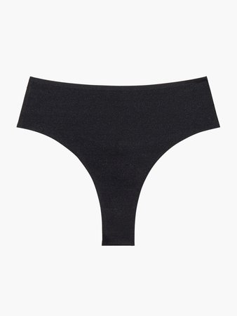Glissenette High-Waist Bikini in Black | SAVAGE X FENTY Spain