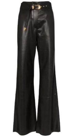 NANUSHKA | belted flared trousers, £385