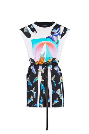 Sleeveless Printed Dress With Gel Patch - Ready-to-Wear | LOUIS VUITTON ®