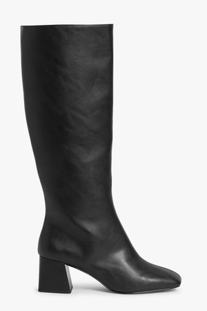 High calf boot - Black - Boots - Monki WW