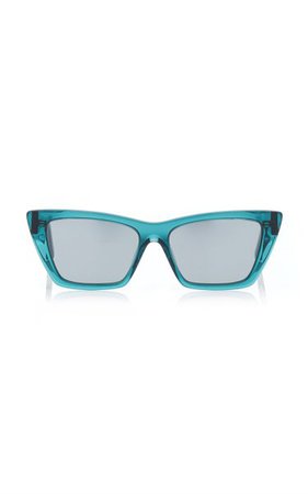 Mica Cat-Eye Acetate Sunglasses By Saint Laurent | Moda Operandi