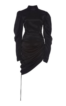 Ruched Satin Mini Dress by MATÉRIEL | Moda Operandi