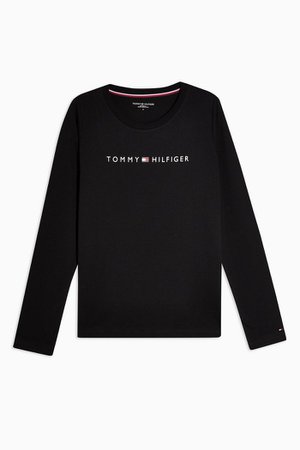 Black Long Sleeve Top by Tommy Hilfiger | Topshop
