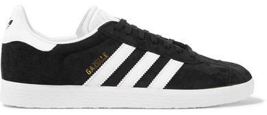 Gazelle Suede And Leather Sneakers - Black