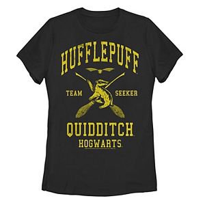Juniors' Harry Potter Slytherin/Hufflepuff "Team Seeker" Quidditch Graphic Tee