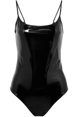 Alix | Reeve vinyl thong bodysuit | NET-A-PORTER.COM