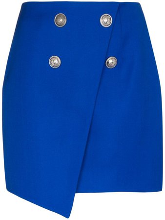 Balmain wrap-style Mini Skirt - Farfetch