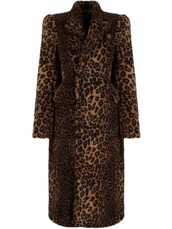 Balenciaga leopard-print Tailored Coat - Farfetch