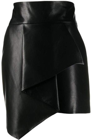 fitted asymmetric skirt