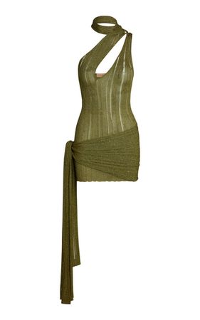 Leia Asymmetric Lurex Mini Dress By Aya Muse | Moda Operandi