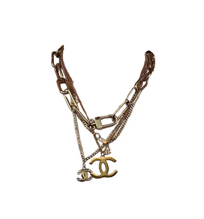 Chanel necklace jewelry png gold