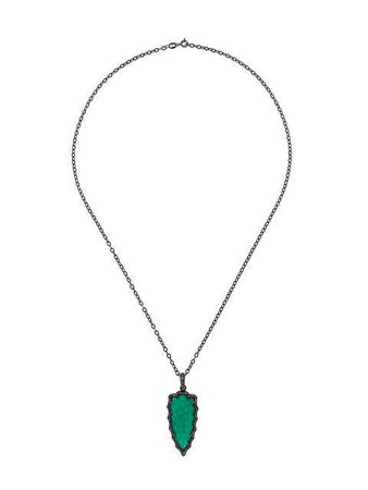 Gemco Emerald And Diamond Dagger Pendant Necklace - Farfetch