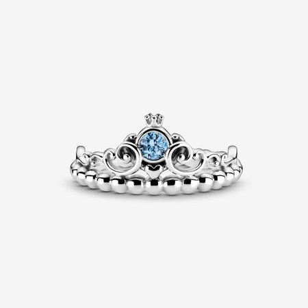 Disney Cinderella Blue Tiara Ring | Silver | Pandora Canada